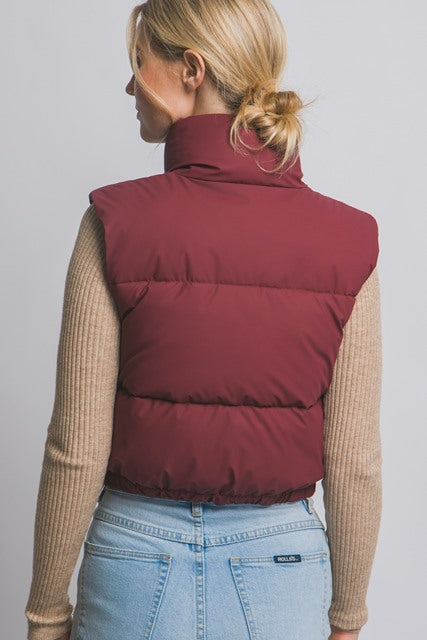 CHALECO BORGOÑA PUFF