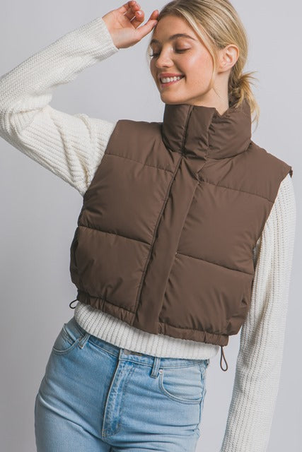 CHALECO CAFÉ PUFF