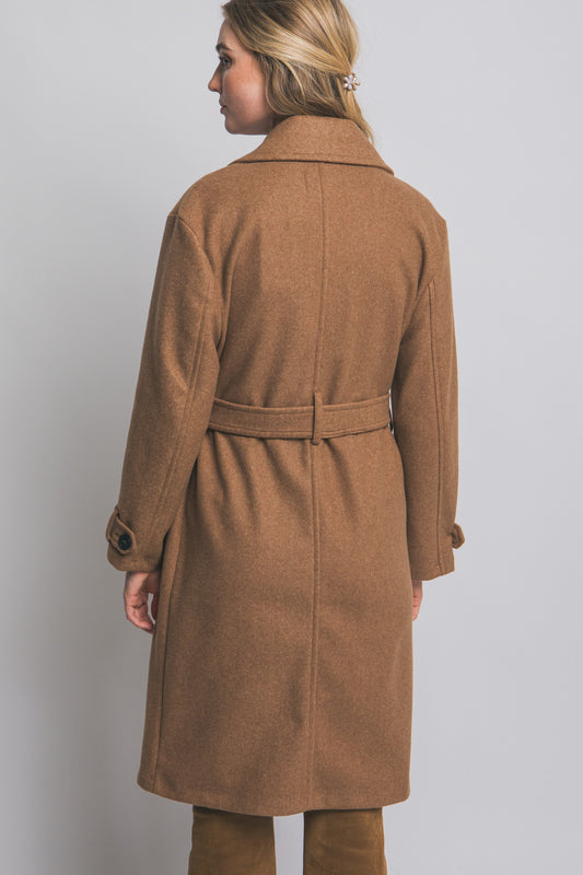 ABRIGO LARGO OVERSIZE CAMEL