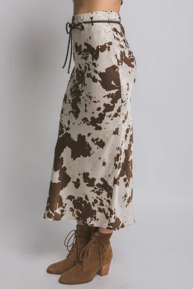 FALDA ESTAMPADO DE VACA