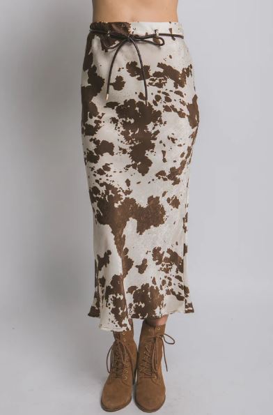 FALDA ESTAMPADO DE VACA